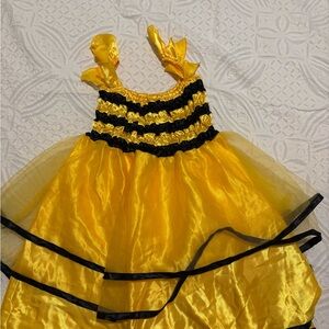 Old Navy Black and Yellow bee Ruffled Dress